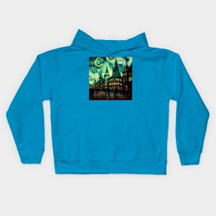 Starry Night in Diagon Alley Kids Hoodie